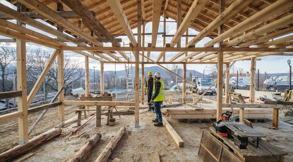 a construction site 