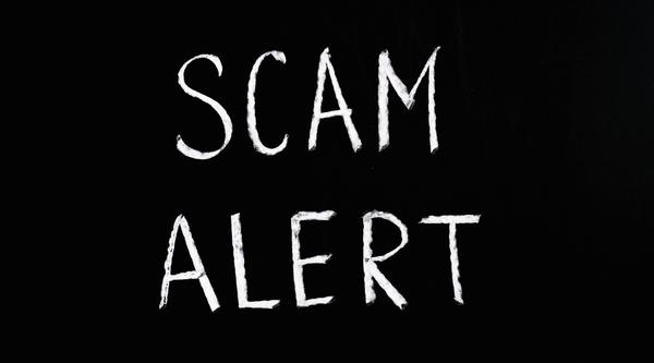 Text reads Scam Alert