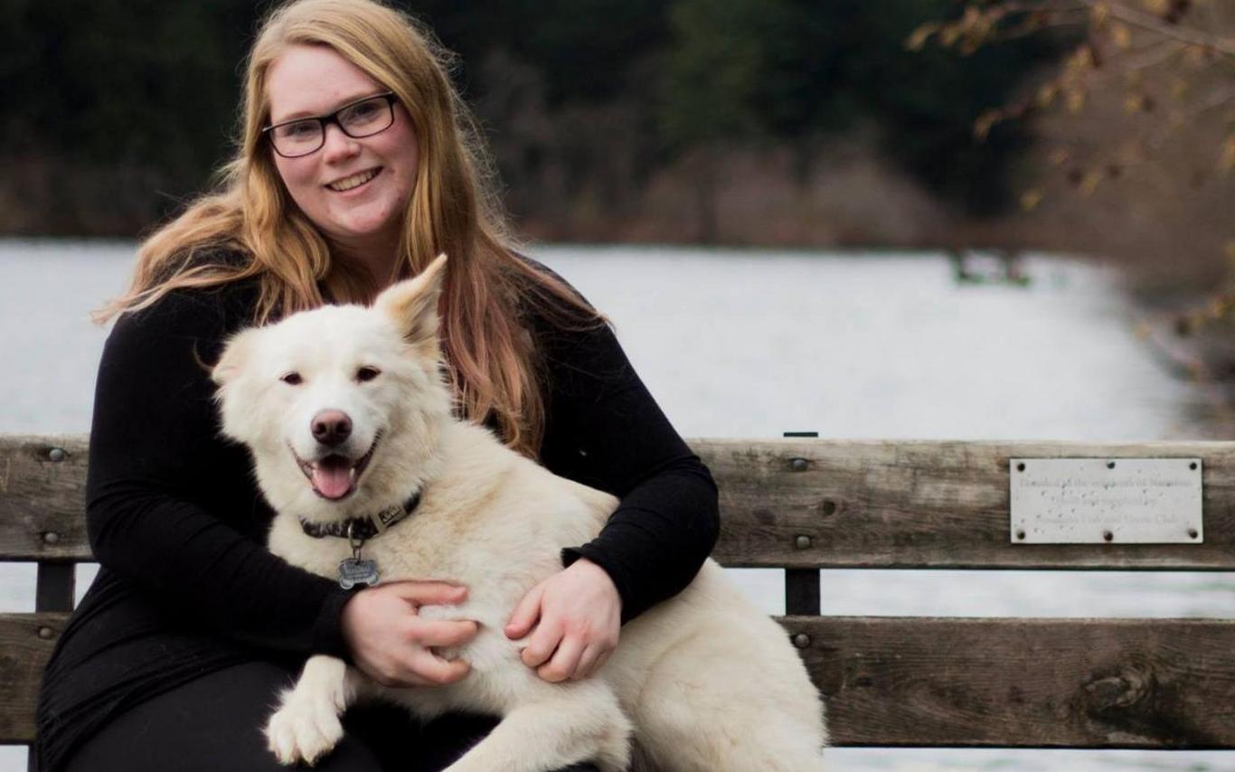 Amy and her dog